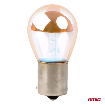Żarówki halogenowe PY21W 12V 21W BAU15S LumiTec pomarańczowe chrom 2szt. AMIO-04627