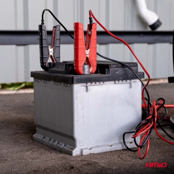 Prostownik cyfrowy z wspomaganiem rozruchu AGM GEL STD LFP MAX 25A 12V 24V PRO AMIO-04530
