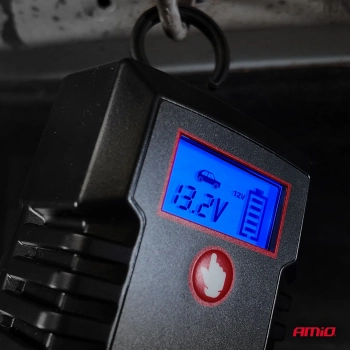 Prostownik cyfrowy AGM GEL STD LFP MAX 6A 6V 12V PRO HOOK AMIO-04532