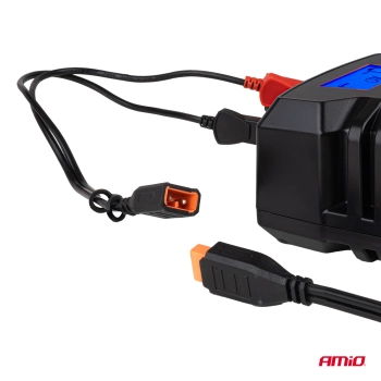 Prostownik cyfrowy AGM GEL STD LFP MAX 6A 6V 12V PRO HOOK AMIO-04532