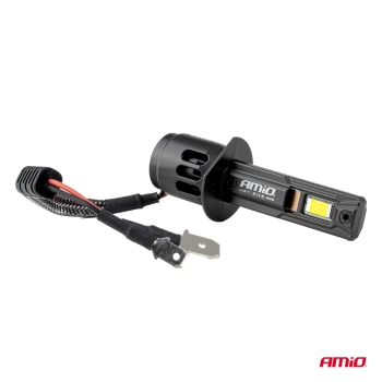 Żarówki samochodowe LED seria F25 PRO BLACK FULL CANBUS H1 68W 12V 24V AMIO-04717