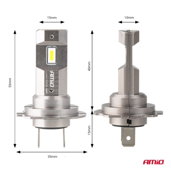 Żarówki samochodowe LED seria H25 CANBUS H7 H18 12V 30W AMIO-04712