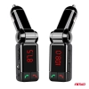 Transmiter samochodowy FM składany 2×USB-A 12V 24V AMIO-04650