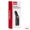 Transmiter samochodowy FM składany 2×USB-A 12V 24V AMIO-04650
