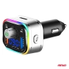 Transmiter samochodowy FM 2×USB-A 1×USB-C microSD 12V 24V AMIO-04652