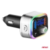 Transmiter samochodowy FM 2×USB-A 1×USB-C microSD 12V 24V AMIO-04652