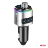Transmiter samochodowy FM 2×USB-A microSD 12V 24V AMIO-04654