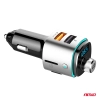 Transmiter samochodowy FM 2×USB-A microSD 12V 24V AMIO-04654