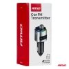 Transmiter samochodowy FM 2×USB-A microSD 12V 24V AMIO-04654