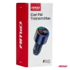 Transmiter samochodowy FM 1×USB-A 1×USB-C 12V 24V AMIO-04655