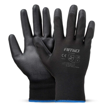 Rękawice ochronne poliuretanowe rozmiar 9 3131X 4szt. AMIO-04632
