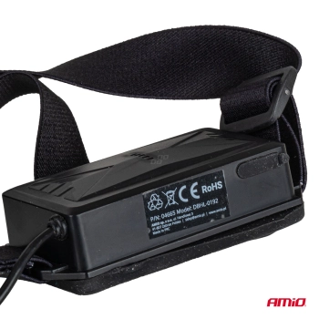 Latarka czołowa akumulatorowa T6 3600mAh (BATT) AMIO-04665