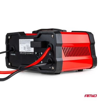 Prostownik z funkcją rozruchu ładowarka do akumulatora 12V 24V max 12A boost 75A 12V AMIO-02400