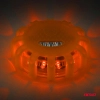 Lampa ostrzegawcza awaryjna z funkcją latarki 3xAAA IP65 12SMD + 3SMD światło pomarańczowe AMIO-04828