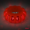 Samochodowa lampa awaryjna akumulatorowa z funkcją latarki LED 12SMD+3SMD 650mAh (BATT) światło czerwone AMIO-04673