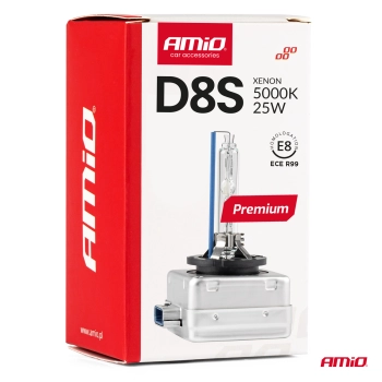 Żarówka ksenonowa żarnik hid xenon D8S 5000K AMiO PREMIUM AMIO-02395
