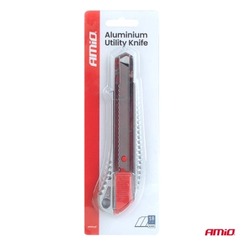 Nożyk uniwersalny aluminiowy 100x18x0,5mm AMIO-04814
