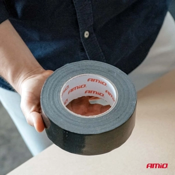 Taśma techniczna czarna 48mm x 50m x 0,19mm AMIO-04850