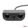 Rozdzielacz gniazda zapalniczki z ładowarką USB-C USB-A QC3.0 PD3.0 120W AMIO-04837