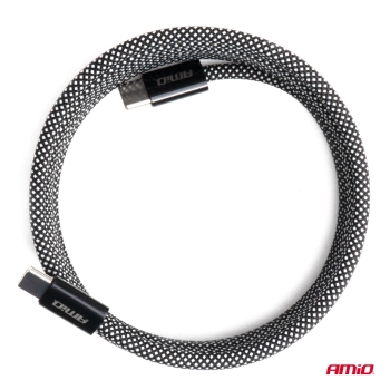 Kabel USB magnetyczny USB-C – USB-C 60W 100cm AMIO-04840