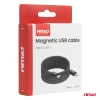 Kabel USB magnetyczny USB-C – USB-C 60W 100cm AMIO-04840