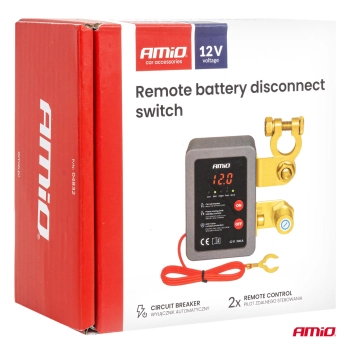 Zdalny automatyczny wyłącznik akumulatora 12V 240A (BATT) AMIO-04832