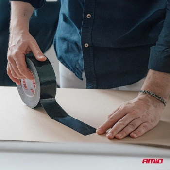 Taśma techniczna czarna 48mm x 15m x 0,19mm AMIO-04849
