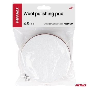 Pad polerski wełniany futro medium 150mm ADET-35 AMIO-04883