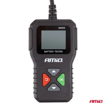 Cyfrowy tester akumulatora 2–220 Ah 6V 12V 24V AMIO-04920