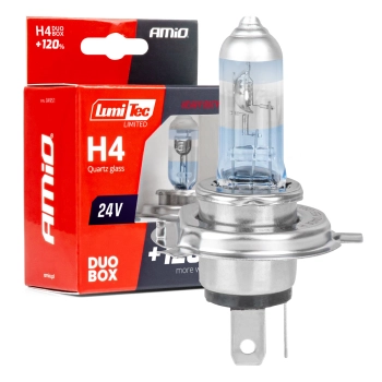 Żarówki halogenowe H4 24V 75/70W LumiTec LIMITED +120% DUO AMIO-04951
