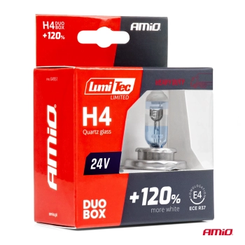 Żarówki halogenowe H4 24V 75/70W LumiTec LIMITED +120% DUO AMIO-04951