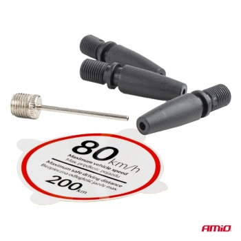 Zestaw naprawczy do opon z kompresorem 19mm 12V AMIO-04929