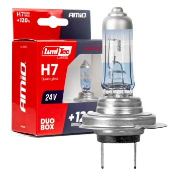 Żarówki halogenowe H7 24V 70W PX26d LumiTec LIMITED +120% DUO AMIO-04952
