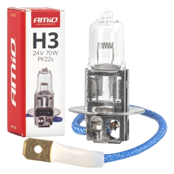 Żarówka halogenowa H3 24V 70W PK22s AMIO-05021