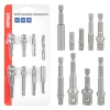 Zestaw adapterów do wkrętarki 9el. 1/4", 3/8", 1/2" AMIO-04931