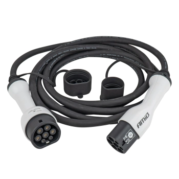 Kabel z wtyczką do ładowania samochodów elektrycznych EV 3P 22kW 5m AMIO-04972