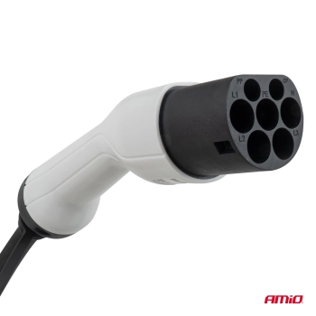 Kabel z wtyczką do ładowania samochodów elektrycznych EV 3P 22kW 5m AMIO-04972