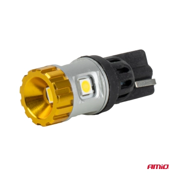 Żarówki LED CANBUS W5W T10 3030 4SMD + 3020 1SMD białe 12V 24V AMIO-04990