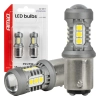 Żarówki LED STANDARD BAY15D P21/5W 3030 15SMD białe 12V 24V AMIO-05003