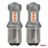 Żarówki LED STANDARD BAY15D P21/5W 3030 15SMD czerwone 12V 24V AMIO-05004
