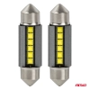 Żarówki LED CANBUS C5W C10W 36MM 2525 6SMD White 12V 24V AMIO-05007