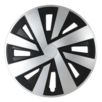 Kołpak samochodowy PLUTON 15" cali srebrno-czarny