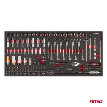 Szafka warsztatowa z zestawem narzędzi 471el 1080x460x890mm AMIO-04989