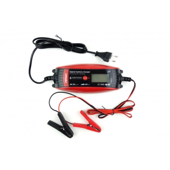 Prostownik cyfrowy ładowarka do akumulatora 6V 12V - 2A 4A - DVL DBC AMIO-02088