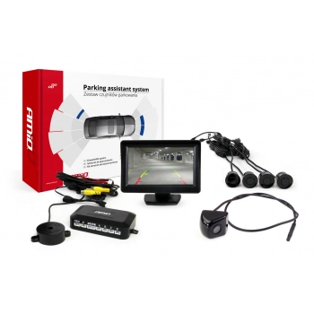 Zestaw czujników parkowania TFT01 4,3" z kamerą HD-310 4 sensory czarne