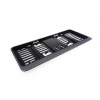 Ramka tablicy rejestracyjnej carbon krótka USA AMIO-02795