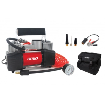Kompresor samochodowy ACOMP-4 metalowy 12V dwutłokowy AMIO-01136