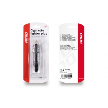 Wtyczka gniazda zapalniczki EURO 12V 24V AMIO-02049
