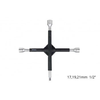 Klucz krzyżakowy gumowany 17 mm 19 mm 21 mm 1/2" AMIO-02402