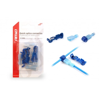 Szybkozłączki elektryczne Typ-T 0,75-2,5mm2 15A 5 szt. AMIO-02344